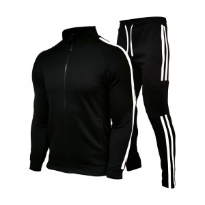 Cheap price Yoga Bra V Neck - Men Sweatsuit Sets Hip Hop Two Piece Jacket Joggers Fitness Winter OEM Manufacturer – Westfox