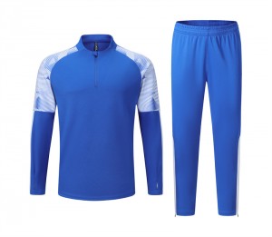 Men Track Suit Half Zipper Exercise Soccer Uniform Football Training Running Outdoor Wholesale