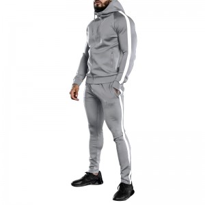 Mens Sweatsuit Set Tracksuit Zipper Hoodies Joggers 2 Pieces Set Plus Size Sportswear Factory Price