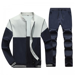 Men Sweatsuit Set Zip Up Training Wear Jogging Suits Oversized Private Label New Design Custom
