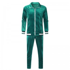 Tracksuit Velvet Sweatshirt Sweatpants Jacket Pants Sports Outerwear Jogging Suits Wholesale