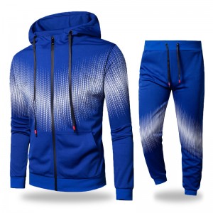 Tracksuit For Men Factory Hip Hop Casual Zip Up Hoodies Joggers Set High Quality Wholesale