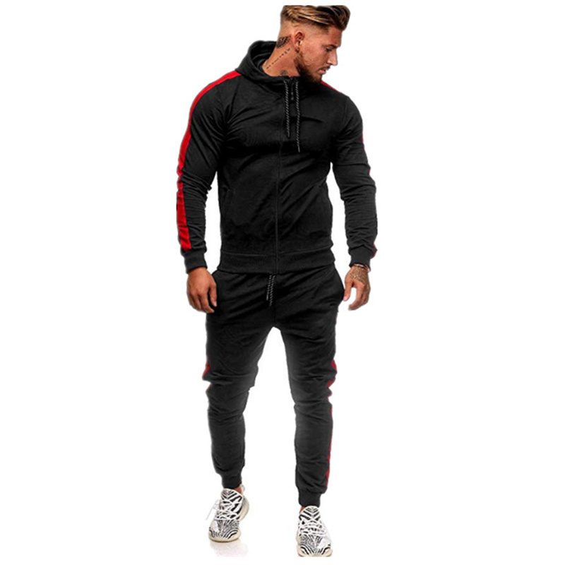 Tracksuit for Men Manufacture Custom Logo Blank Sports Suits Wholesale Latest Design Training Featured Image