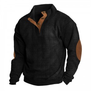 Men Pullover Long Sleeve Sweatshirt 1/4 Zip Oversized Unisex Workwear Workout Custom Cheap