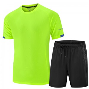 Sports Suit Men Quick Dry Summer T Shirt Shorts Set Fitenss Custom Logo Supplier