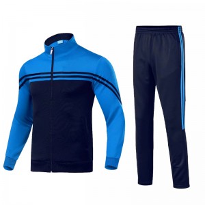 Mens Jogging Suits Training Soccer Sports Private Label Custom Logo Zip Up Sets Supplier
