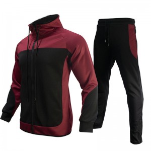 Training Wear Contrast Workout Running Long Sleeve Outfit Casual Two Pieces Set Factory