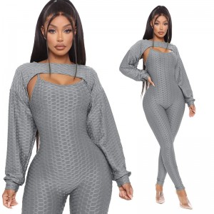 Women Tracksuits Jumpsuit Rompers Sports Casual Long Sleeve Spring Autumn New Design