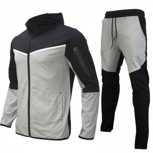 Mens Sportswear Set Training Fitted Running Gym Custom Your Own Hoodies Cool Factory