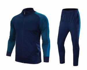Men Sportswear Soccer Tracksuit Fitness Running Training Two Pieces Jogging Wear Customized