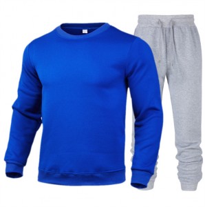 Sweatshirt Sweatpants Unisex Set Fleece Running Gym Sportswear Jogging Newest Custom