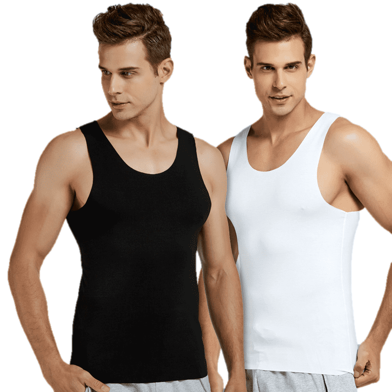 Leading Manufacturer for Protective Hoodie -
 Modal Tank Tops Men Basic Undershirt Solid Plus Size Knitted Sexy Factory – Westfox