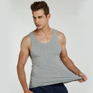 Modal Tank Tops Men Basic Undershirt Solid Plus Size Knitted Sexy Factory