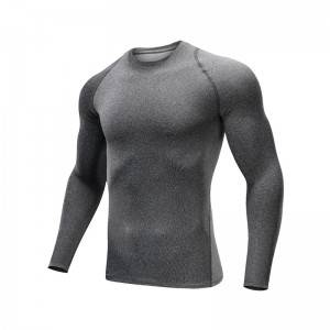 Fitness Shirt Men Sport Blank Running Dry Fit Spandex Athletic Wholesale