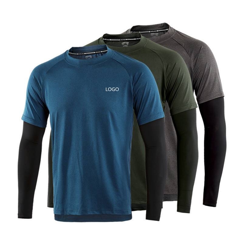 Dry Fit T Shirt Men Workout Running Fitness Cycling Long Sleeve Featured Image