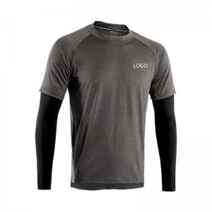 Dry Fit T Shirt Men Workout Running Fitness Cycling Long Sleeve