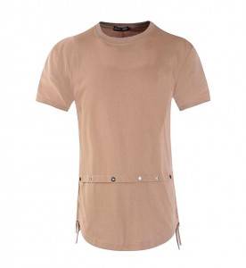 Men T-shirt Suspender Black Fashion Add Logo Basic Plain Blank Manufacture