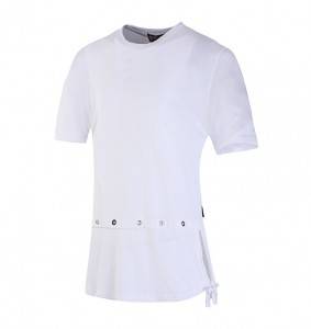 Men T-shirt Suspender Black Fashion Add Logo Basic Plain Blank Manufacture