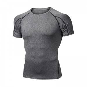 Pro Compression T Shirt Men Spandex Fitness Running Short Sleeve Summer Factory