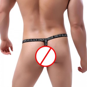 Men Thong T Back Sexy Modal Spandex U Convex 50S Low Rise Gay G String Manufacturer