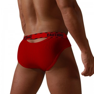 Men’s Boxer Briefs Underpants Cotton U Pouch Thong Washable Sexy Comfortable Customized