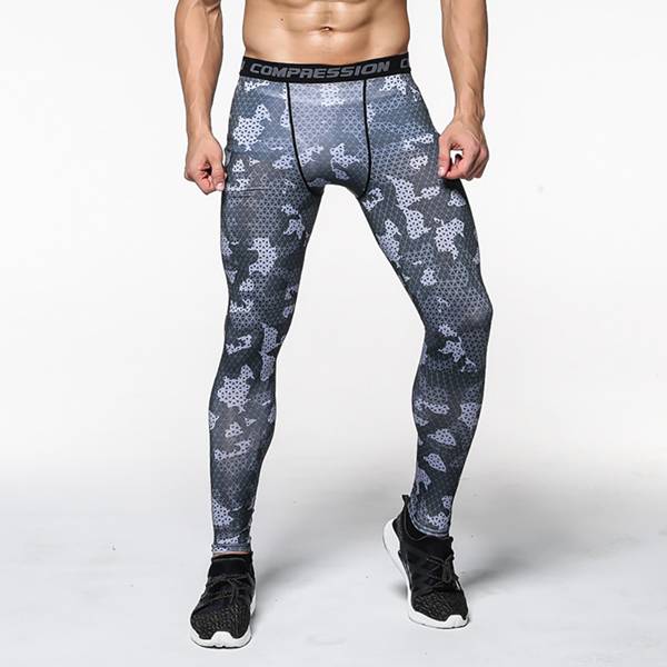 100% Original Factory Sport Bra Gym -
 Men Running Pants Training Printed Workout – Westfox