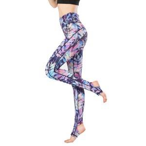 Yoga Gym Pants Fitness Foot Printed Outdoor