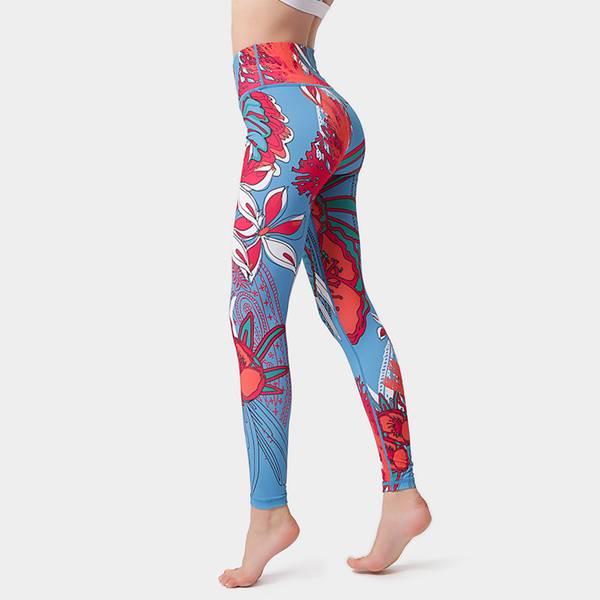 Lowest Price for Custom Logo Tracksuit -
 Yoga Pants Women Printed Fitness Seamless Active – Westfox