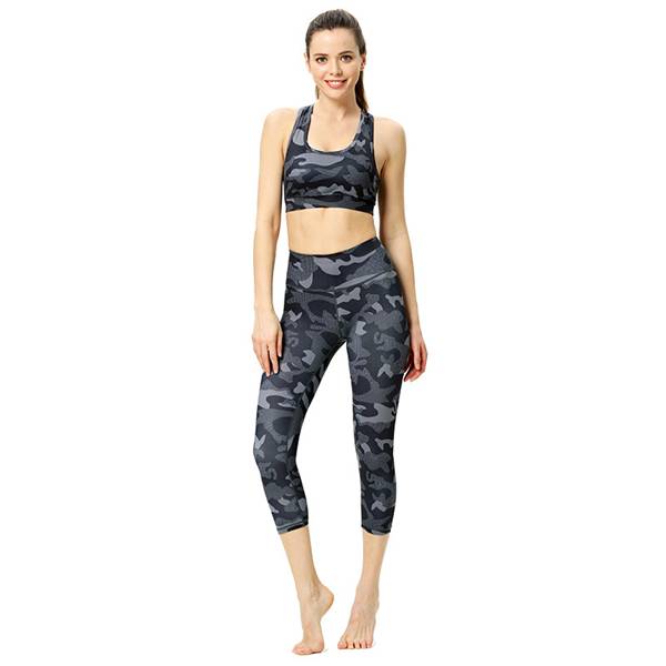 Factory supplied Compression Yoga Pants Women -
 Seamless Sport Set For Women Printed Summer – Westfox