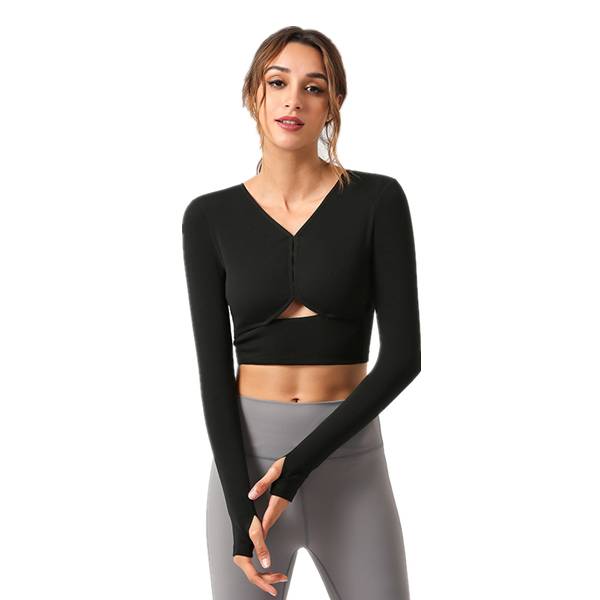 Rapid Delivery for Bamboo Yoga Pants -
 Alo Yoga Fitness Crop Tops Long Sleeve Workout – Westfox