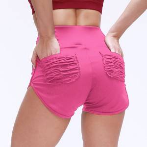 Seamless Gym Shorts Women With Pocket Running