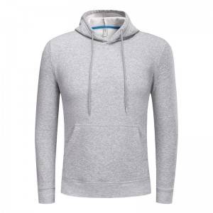 Wool Hoodies For Men Oversized Pullover Kangaroo Pocket Sweatshirt Sports Custom Logo