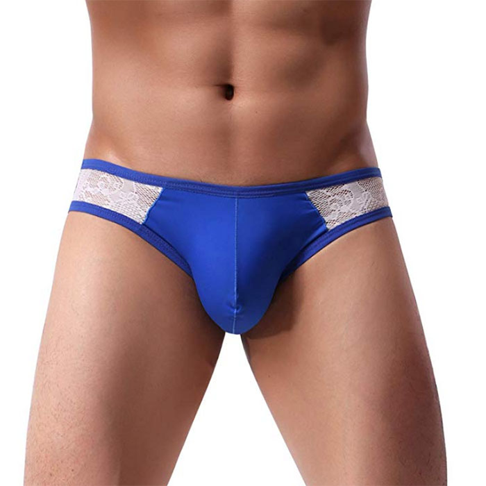 Wholesale Men Briefs Underwear - Men Briefs Lace Silk Low Rise Bikini Breathable – Westfox