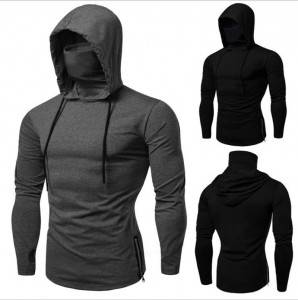 Mask Hoodies Mens Customize Logo OEM Active Cotton Cheap Price Factory
