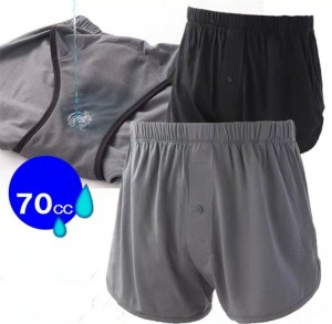 Incontinence Boxer Shorts For Men Cotton Urinary Washable Patients Control Factory