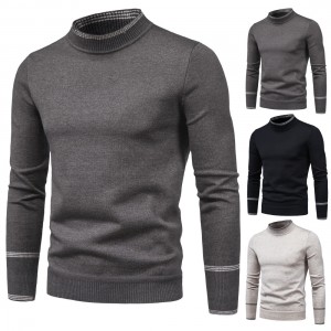 Mens Sweaters Knitted Winter Undershirt Turtle Neck Plus Size Wool Outdoor Pullover Manufacturer