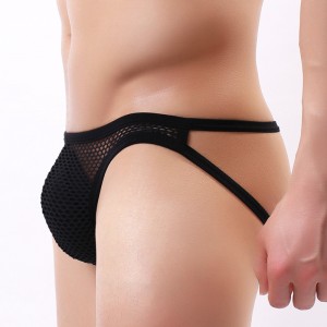 Men Underwear Sexy Open Back Gay Low Rise Male Lingerie Mesh Breathable Wholesale