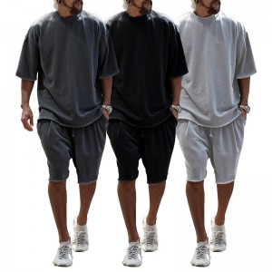 Mens Tracksuit Blank Hip Hop Loose Sports Jogging Stylish Solid Outdoor Custom Supplier
