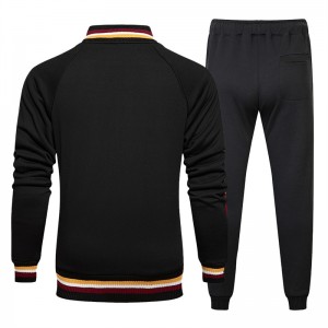 Men Jogging Suit Varsity Jacket Joggers Sport Workout Cheap Custom Logo Latest Design Supplier