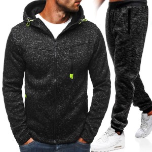 Men Track Suits Fleece Workout Jacket Joggers Cotton Polyester Custom Logo Warm Plus Size