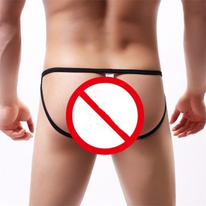 Men Underwear Sexy Open Back Gay Low Rise Male Lingerie Mesh Breathable Wholesale