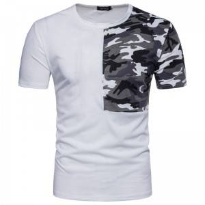 Men Cotton T Shirt Round Neck Summer Printed Oversized Casual Wholesale