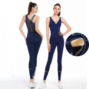 Women Yoga Wear Dance Fitness Summer Seamless One Piece Athletic Top Selling