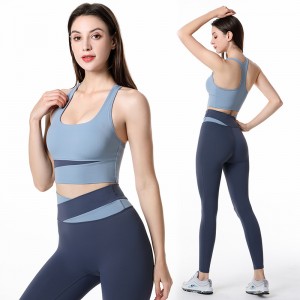 Manufacturing Companies for Maternity Sports Bra -
 Seamless Yoga Set Women Shockproof Sports Bra Leggings Sexy Fashion Supplier – Westfox