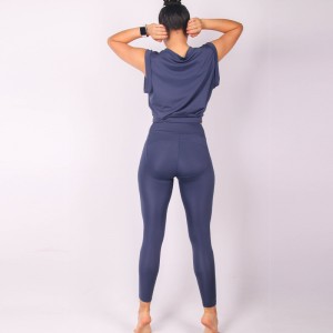 Women Yoga Set Tank Top Leggings Sleeveless Quick Dry Outdoor Summer Wear Manufacturer