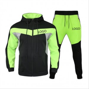 Men Track Suits Sweatsuit Set Running Cheap Slim Fit Fleece Adult Zipper Up Brand Factory