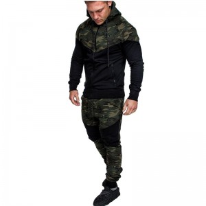 Track Suit For Men Sweatsuit Running Jogging Exercise Workout Two Pieces Hooded Joggers Custom