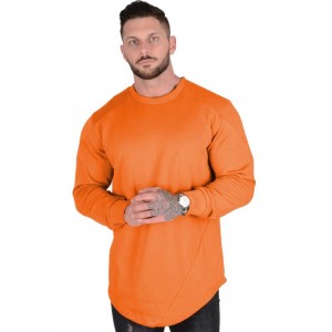 Mens Sweatshirt Pullover Slim Fit Exercise Fitness Long Sleeve Running Directly Hot Selling Factory