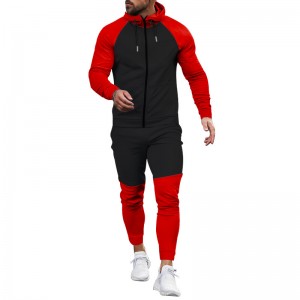 Jacket Pants Sets Men Sports Suits Hoodies Joggers Turtleneck Autumn Winter High Quality