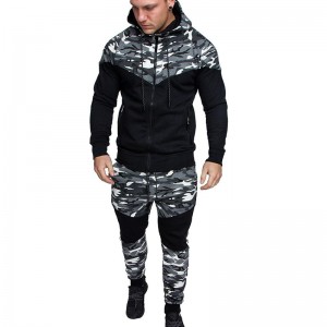 Track Suit For Men Sweatsuit Running Jogging Exercise Workout Two Pieces Hooded Joggers Custom
